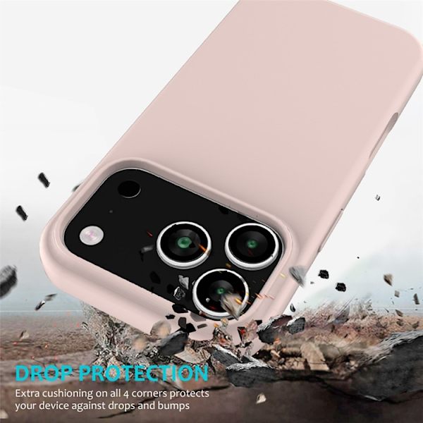 Mobilskal till iPhone 17 Pro Liquid Silikon - Rosa Rosa