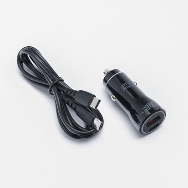 Blue Star Biloplader 30W USB-C+Kabel USB-C Til USB-C 60W - Sort Black