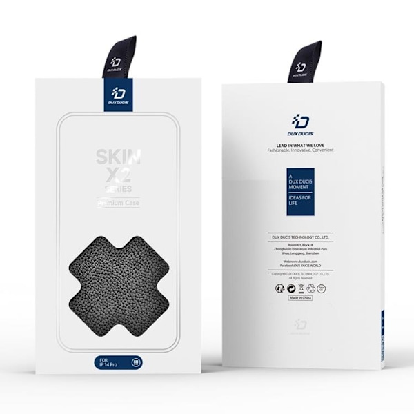 Dux Ducis iPhone 14 Pro Plånboksfodral Skin X2 - Svart Svart
