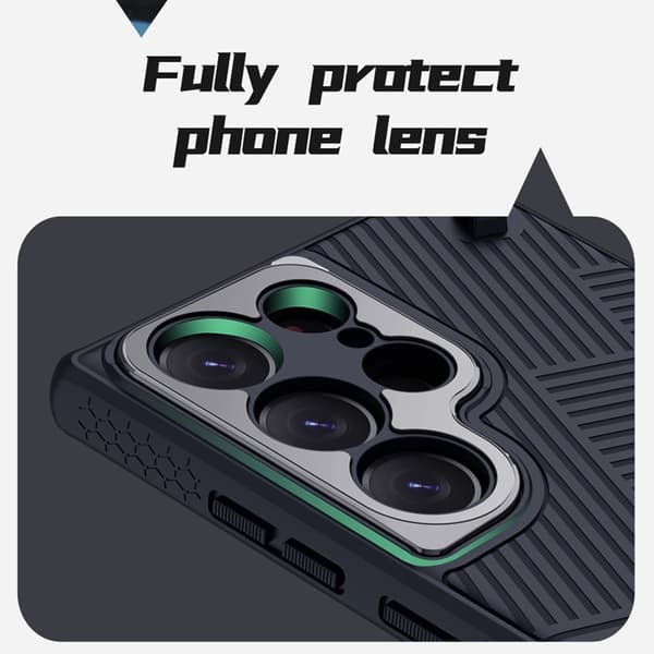 Nillkin Galaxy S23 Ultra Cover Stripe Håndrem - Sort Black