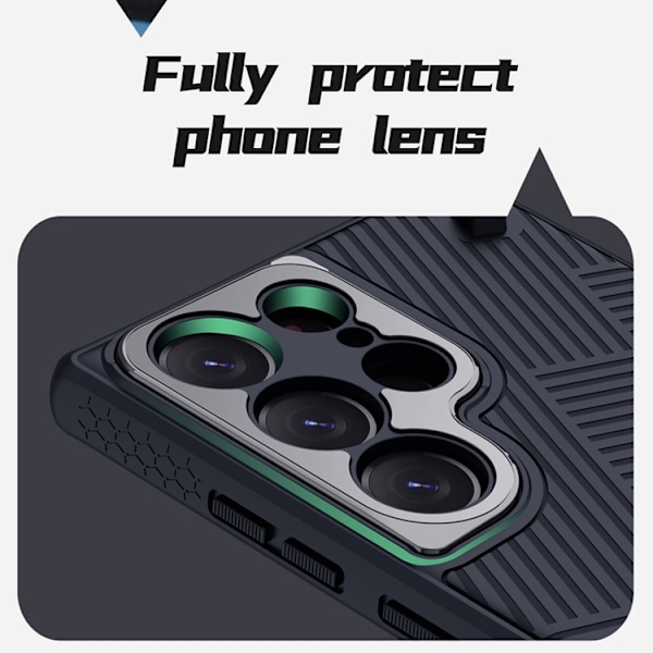 Nillkin Galaxy S23 Ultra Skal Stripe Handrem - Svart Svart