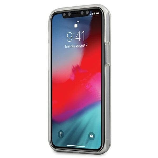 Mercedes Case skal Transparent Line iPhone 12 mini 5,4" cover Blå Blue
