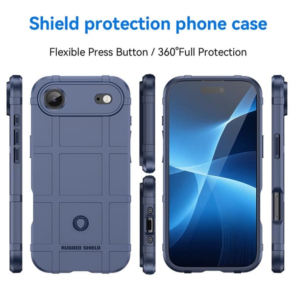 Mobilskal till iPhone Air Grid Design Scratch-Proof Soft TPU - Blå Blå