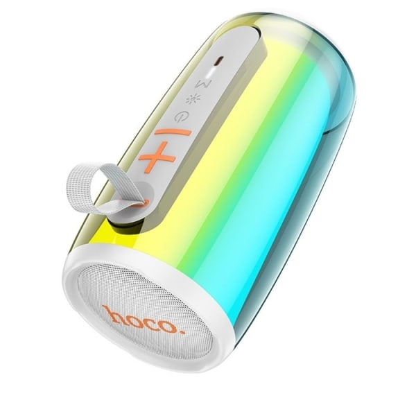 Hoco Trådlös Högtalare Bluetooth Jumper LED - Vit