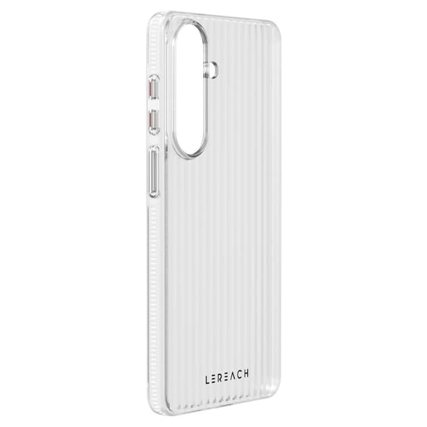 LeReach Mobilskal för Samsung Galaxy S26 Plus Flödande rutnät PC - Vit