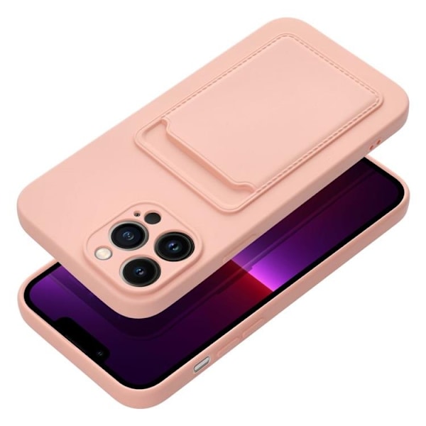 Forcell iPhone 13 Pro Max Skal Korthållare - Rosa