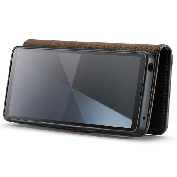 DG.MING Sony Xperia 10 VI Plånboksfodral 2 i 1 Removable Äkta läder - Grå