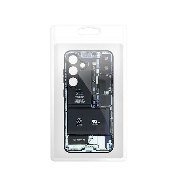 Galaxy A35 5G Mobilskal Tech Pattern 1 Svart