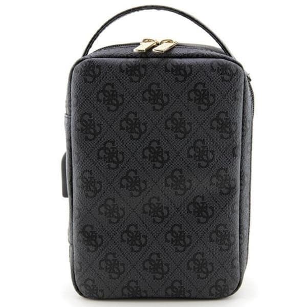 Guess Organizerväska 4G Printed Stripes - Musta Black