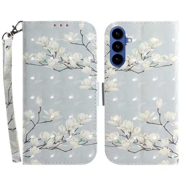 Plånboksfodral för Samsung Galaxy S26 Plus Mönstertryckt Konstläder - Magnolia