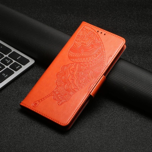 Fjärilar iPhone 13 Pro Max Plånboksfodral - Orange