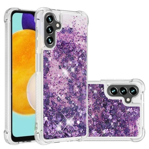 Galaxy A34 5G Mobile Case YB Quicksand Glitter TPU - violetti