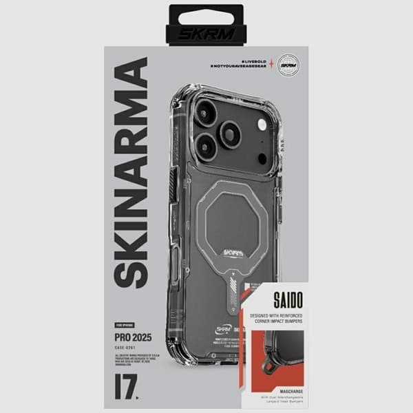 Skinarma Mobilskal till iPhone 17 Pro MagSafe Saido - Graphite Grå