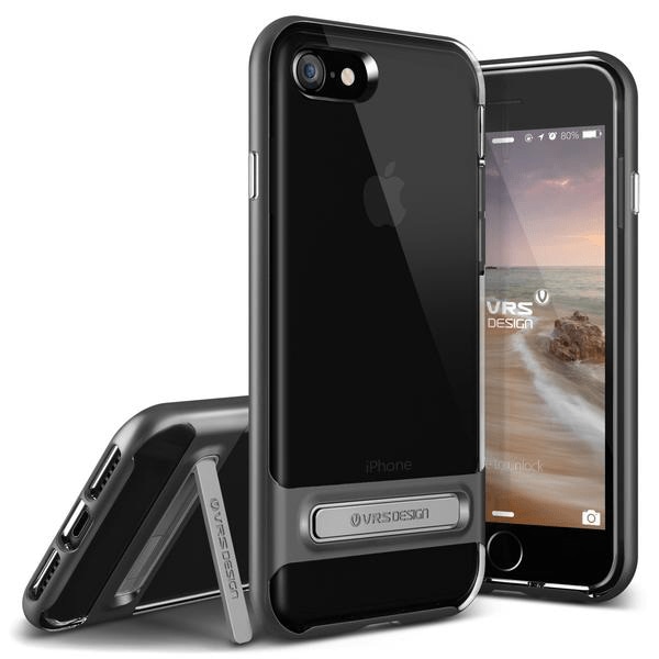 Verus Crystal Bumper Skal till Apple iPhone 8  /  7 -  Steel Sil