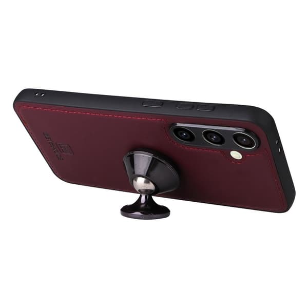 BETOPNICE Samsung Galaxy S24 FE Plånboksfodral Konstläder - Vinröd