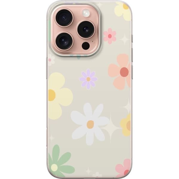Apple iPhone 16 Pro Taske med Fejende Blomster