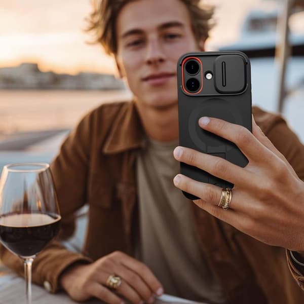 Tech-Protect Telefontaske til iPhone 17 Magsafe Kevlar Aura - Sort Svart
