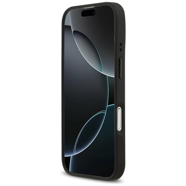 BMW telefontaske til iPhone 17 Magsafe perforeret stribe logo - rød Svart