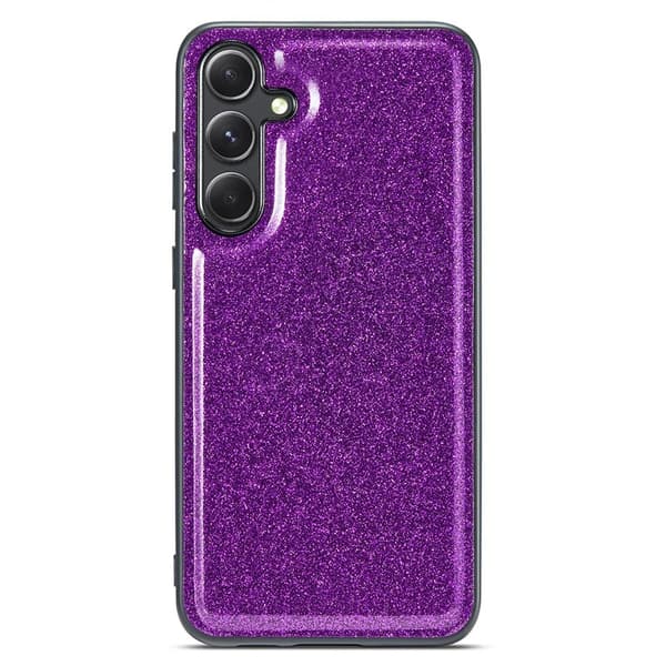 DG.MING Back Shell Mobilskal till Samsung Galaxy S23 FE Glitter Lila