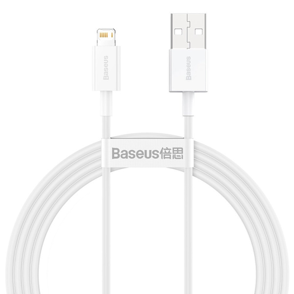 Baseus Superior USB-A till Lightning kabel 1.5m - Vit White