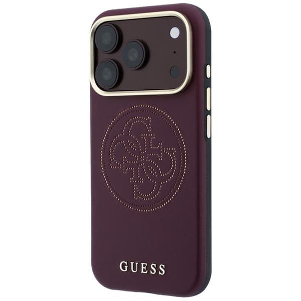 Guess Mobilskal För iPhone 18 Pro/iPhone 17 Pro Magsafe Perforated 4G Gold Logo