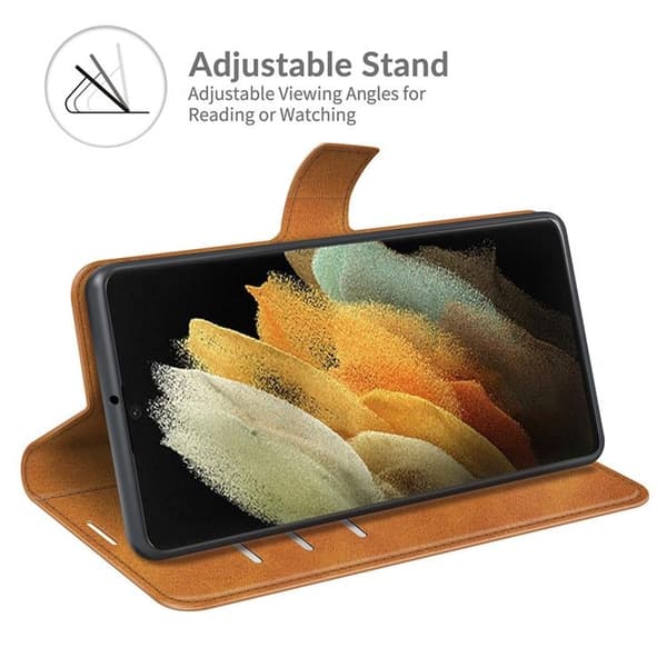 Flip Folio Fodral Galaxy S22 Plus - Ljusbrun Brown