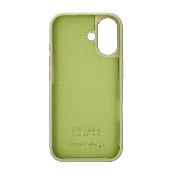 ONSALA Telefontaske til iPhone 17 med silikonefølelse - Lime Grön