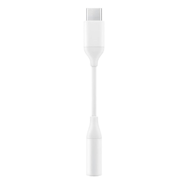Samsungin 3,5 mm:n miniliitäntä USB-C-kuulokeadapteriin - valkoinen