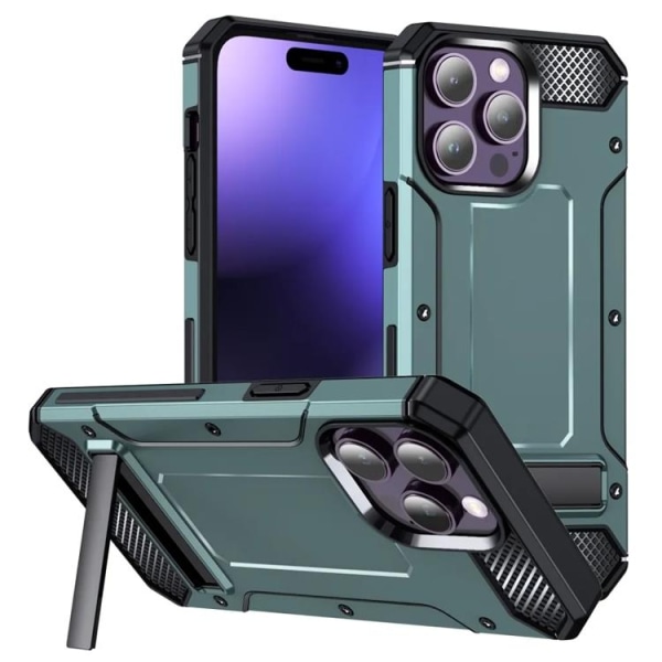 iPhone 15 Pro Max Mobilcover Kickstand - Grøn