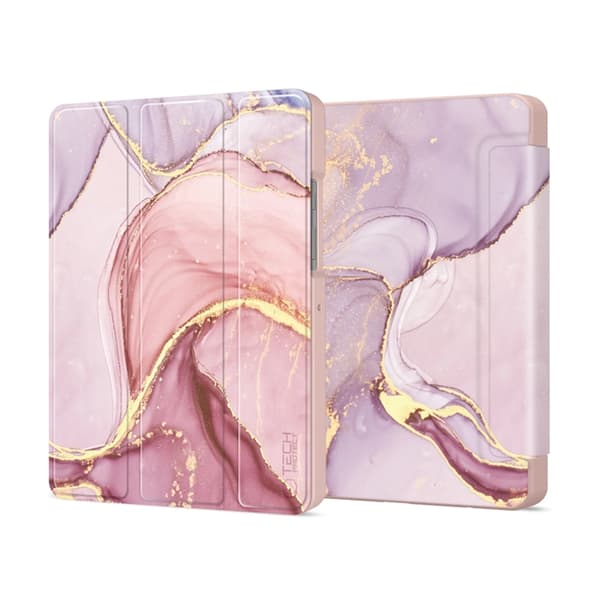 Tech-Protect Galaxy Tab A9 Fodral Smart - Marble Rosa