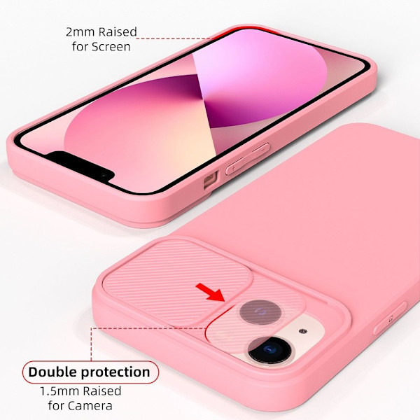 SLIDE skal för Samsung A34 5G i ljusrosa