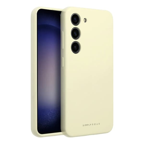 Roar Telefontaske til Galaxy S25 Edge Cloud Skin - Lysegul Gul