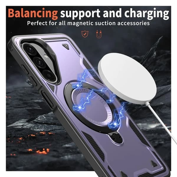 Mobilskal till Galaxy A17 5G Magsafe Kickstand Lila