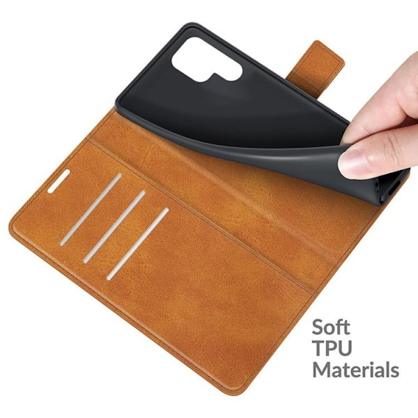 Flip Folio Fodral Galaxy S22 Plus - Ljusbrun Brun