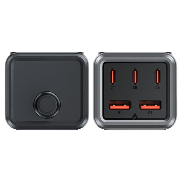 Acefast Bordsladdare 3x USB-C/2x USB-A - Svart Svart