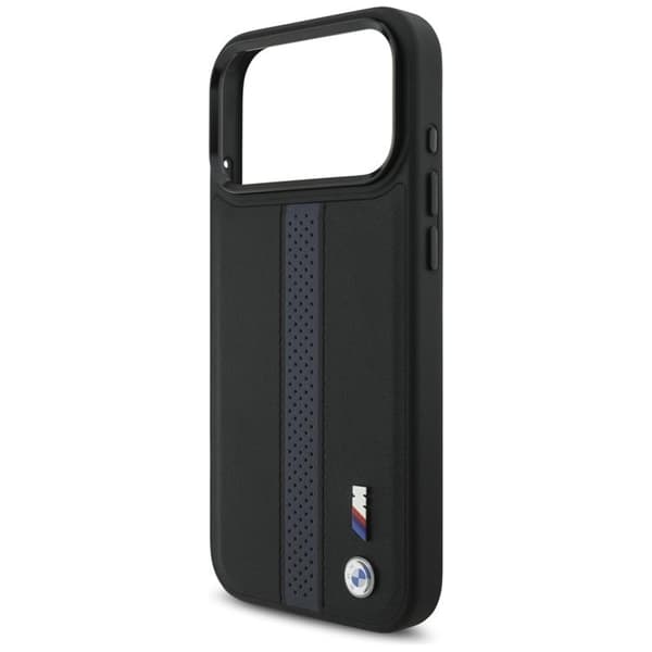 BMW Mobilskal till iPhone 17 Pro Max MagSafe M Perforated Stripe Logo - Blå Blå
