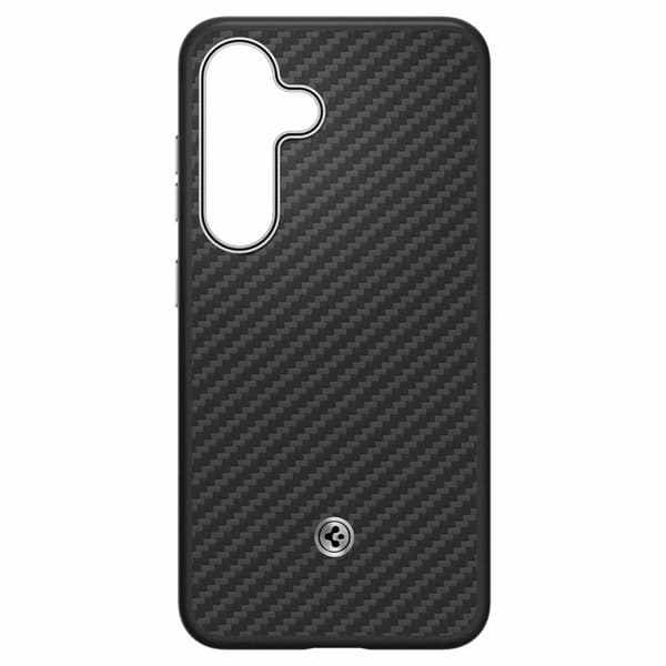 Spigen Telefontaske til Galaxy S25 Magsafe Enzo Aramid - Sort Svart