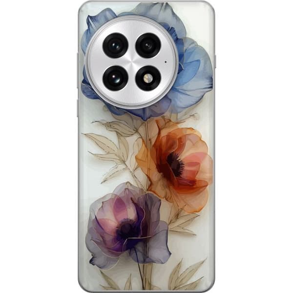 Taske til OnePlus 13 med silkeblomster