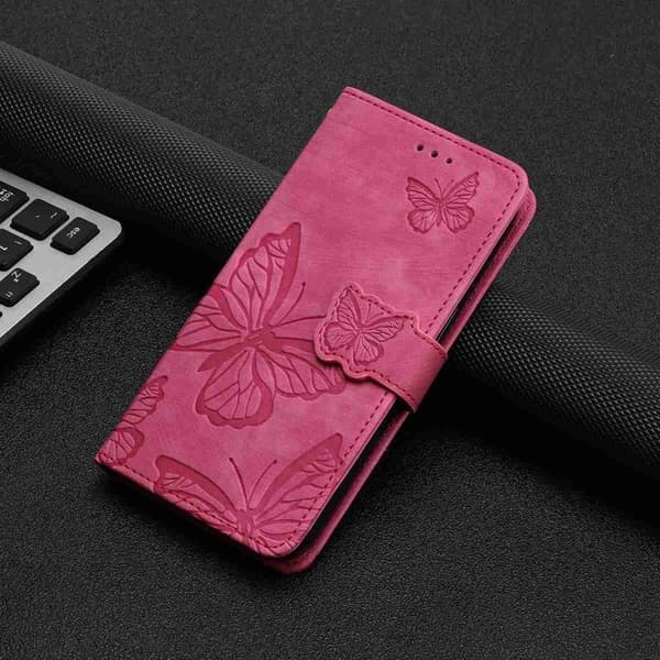 Samsung Galaxy A57 Plånboksfodral Konstläder - Rosé