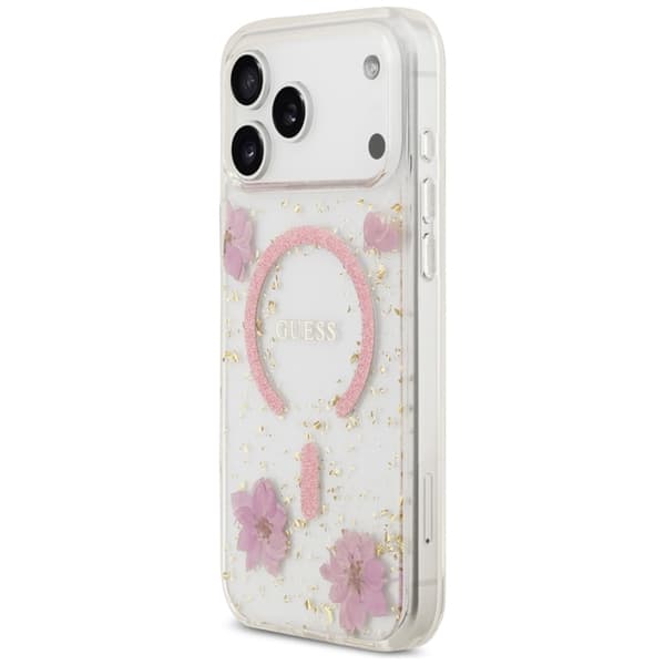 Guess Mobilskal För iPhone 18 Pro Max/17 Pro Max Magsafe Resin Flowers