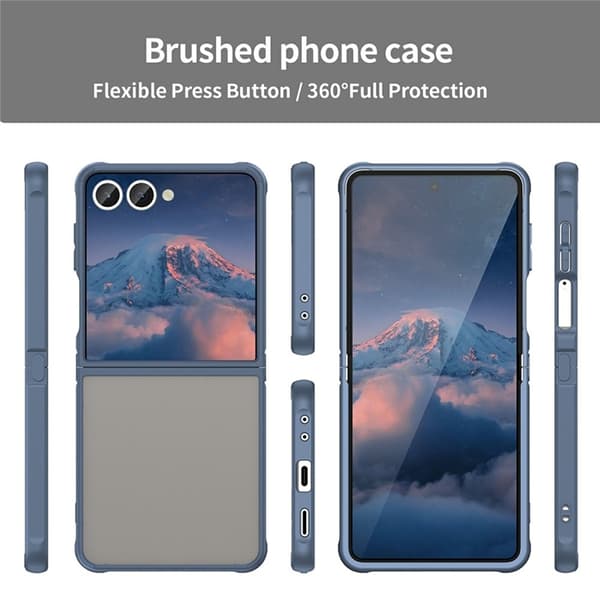 Mobilskal till Galaxy Z Flip7 Drop Proof Frosted Translucent - Blå Blå