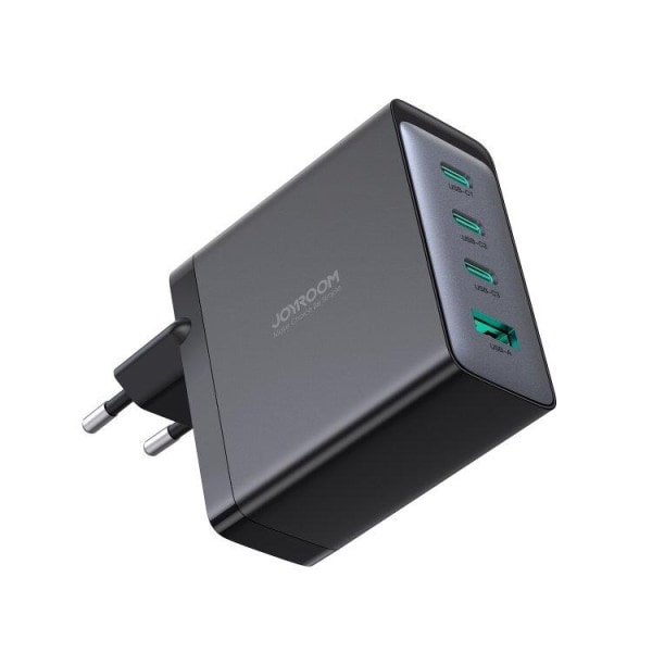 Joyroom GaN laddare 3x USB-C USB-A + USB-C/USB-C Kabel 100W - Sv