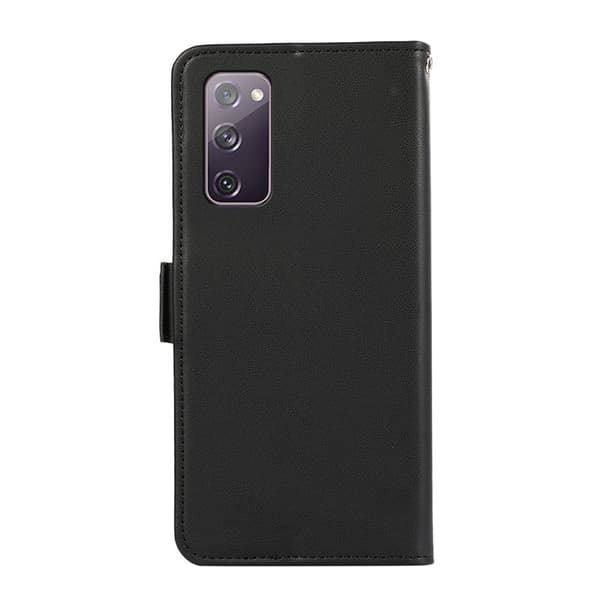 ABEEL Samsung Galaxy S20 FE Plånboksfodral Konstläder RFID-Skydd Svart