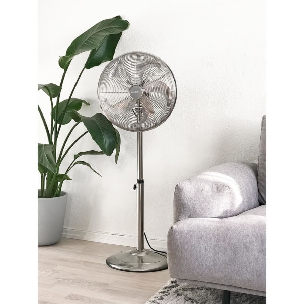 NORTH Ventilator Gulvventilator 40cm Premium Satin Chrome