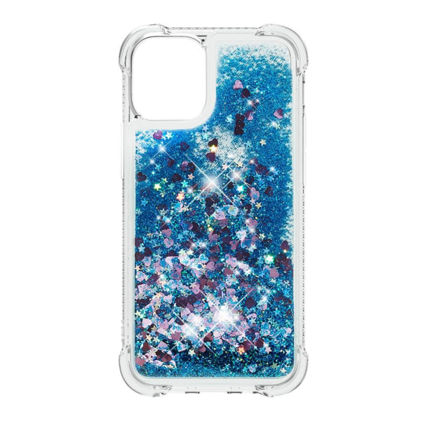 Drop-Proof Glitter Sequins Skal till iPhone 13 Pro - Blå Blå