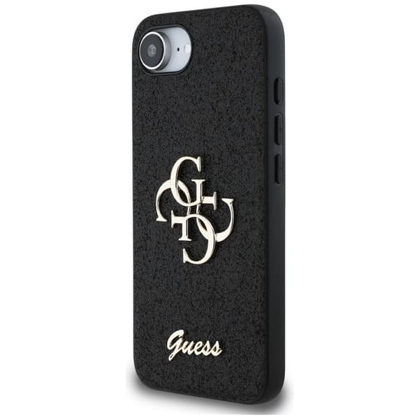Guess Telefontaske til iPhone 16e Fast Glitter Big 4G - Sort Svart