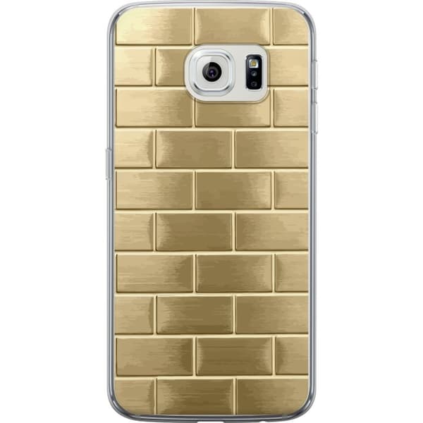 Mobilskal till Samsung Galaxy S6 edge med Gyllene Murstenar
