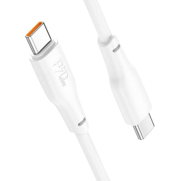Hoco USB-C til USB-C 100W 2m 3A Kabel X93 - Hvid Vit