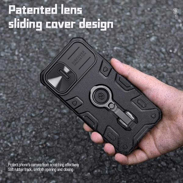 Nillkin iPhone 14 Plus Skal Ringhållare Armor Pro - Grön
