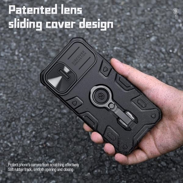 Nillkin iPhone 14 Plus Skal Ringhållare Armor Pro - Grön Grön